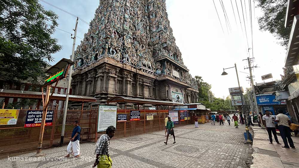 Madurai Meenakshi Temple West Tower